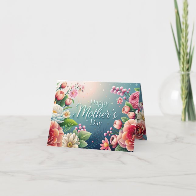 Cartão Floral Harmony (Frente)