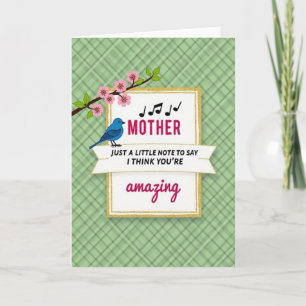 Cartão Floral Incrível para Mãe