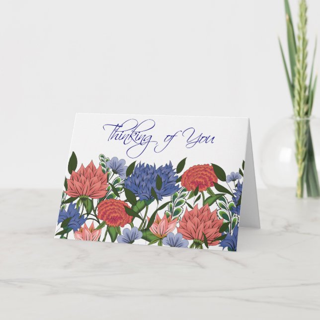 Cartão Floral Indiano (Frente)