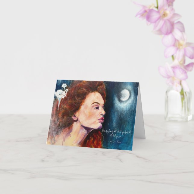 Cartão Floral Inspiracional (Orquídea)