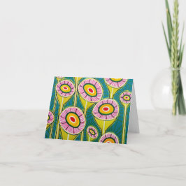 Cartão "Floral Kaleidoscope" Card