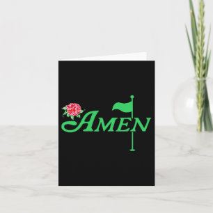 Cartão Floral Mestre Golfer Golfe Golfe Golfe Flor Vinho