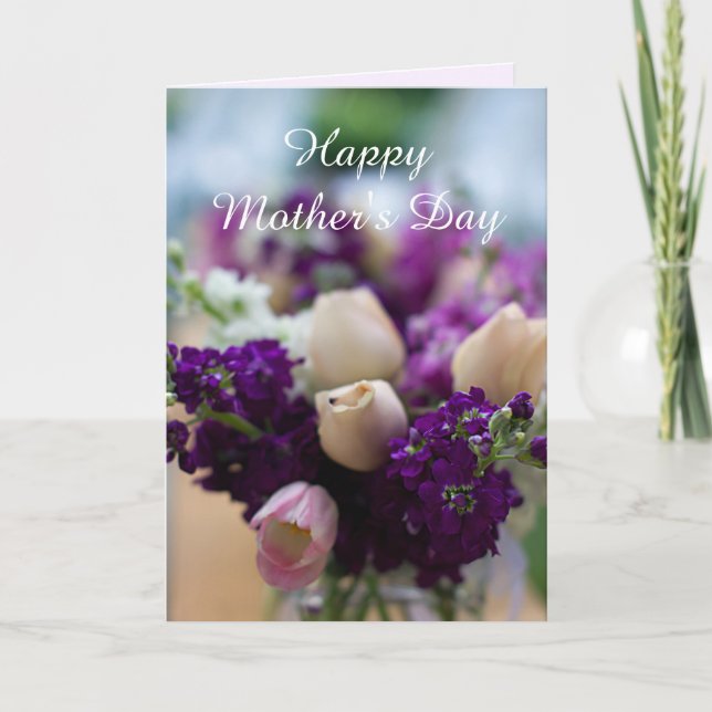 Cartão Floral Mother's Day Card (Frente)
