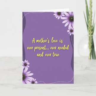 Cartão Floral Mothers Love Message Card