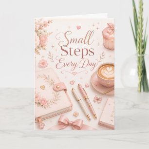 Cartão Floral Motivacional Diário