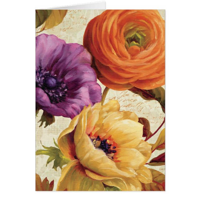 Cartão Floral na flor completa (Frente)