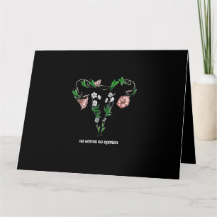Cartão Floral No Uterus No Opinião Sobre Os Direitos Da M