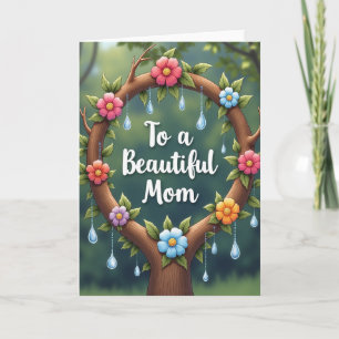 Cartão Floral Para a Mamãe