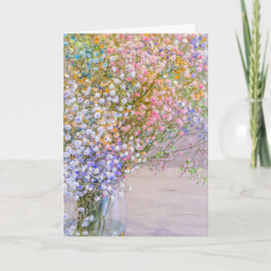 Cartão Floral Pastel para Qualquer Ocasião