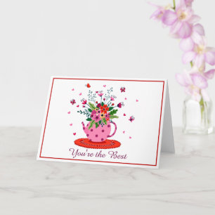 Cartão Floral personalizado