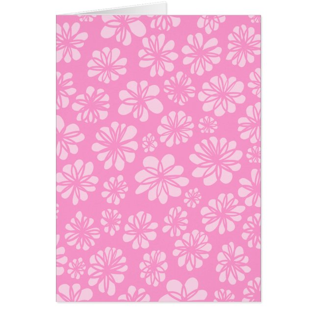 Cartão Floral Rosa (Frente)