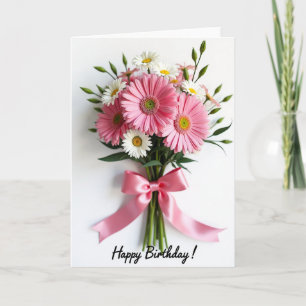 Cartão Floral Rosa Alegre