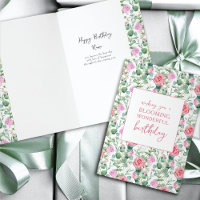 Floral Rosas Blooming Maravilhoso Aniversário