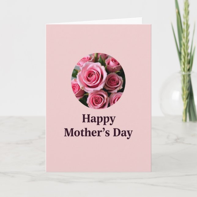 Cartão Floral Rose Bloom Card (Frente)