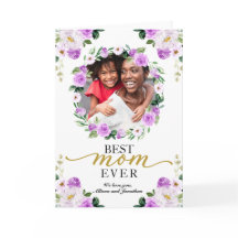 Floral Roxo Melhor Dia de as mães Da Mãe