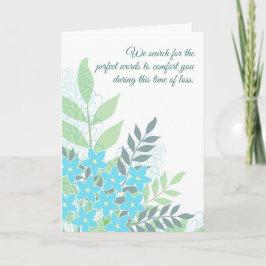 Cartão Floral Sympathy from Group Business or Personal