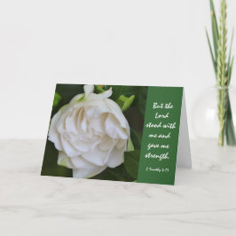 Cartão Floral Sympathy, Scripture Verse on God's Strength