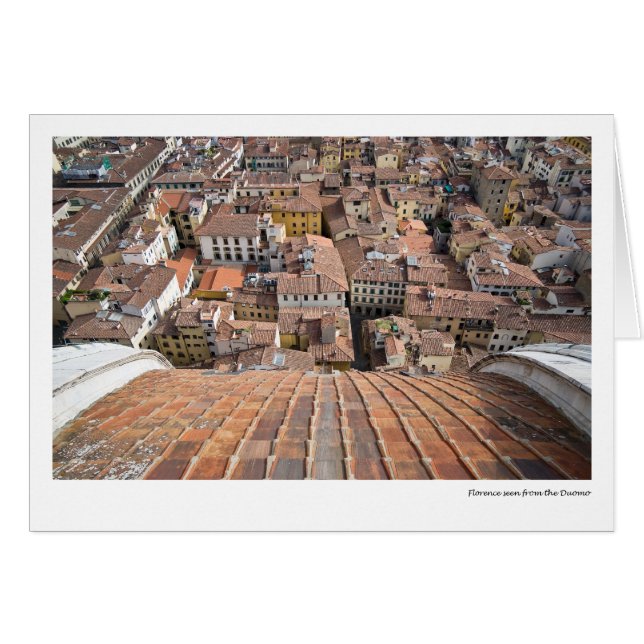 Cartão Florença vista do domo (Frente Horizontal)