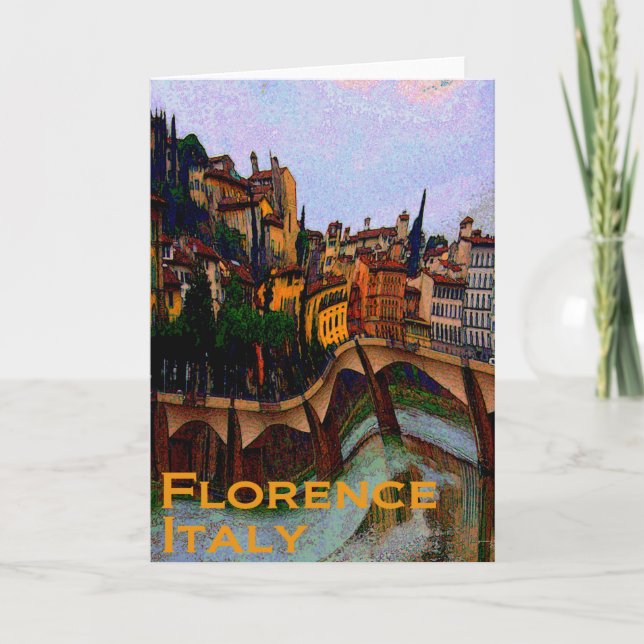 Cartão Florence Italy Greeting Card (Frente)
