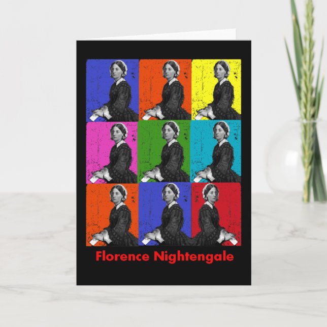 Cartão florence nightengale POpart T-Shirts e presentes (Frente)