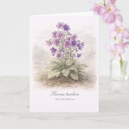 Cartão Florens tardiva A Flor Tardia Botânica