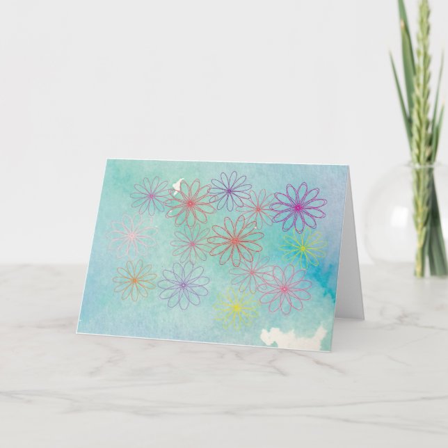 Cartão Flores (Frente)