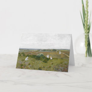 Cartão Flores ao largo William Merritt Chase