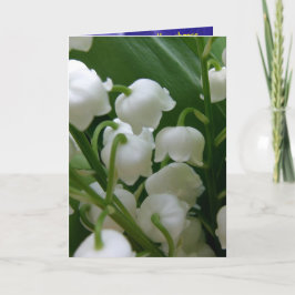 Cartão Flores Brancas de Lírio Escritório da Paz Amor Des