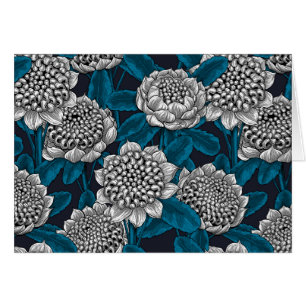 Cartão Flores brancas de waratah