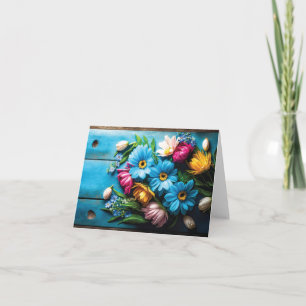 Cartão Flores Coloridas
