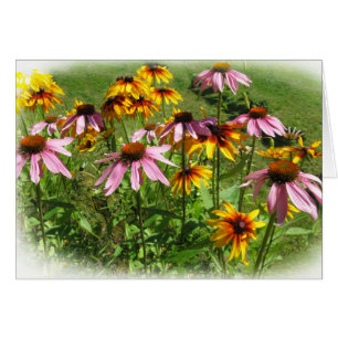 Cartão Flores coloridas