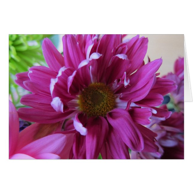 Cartão Flores cor-de-rosa (Frente Horizontal)