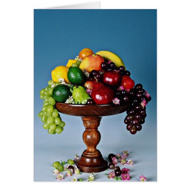 Cartão Flores da exposição da fruta (Frente)