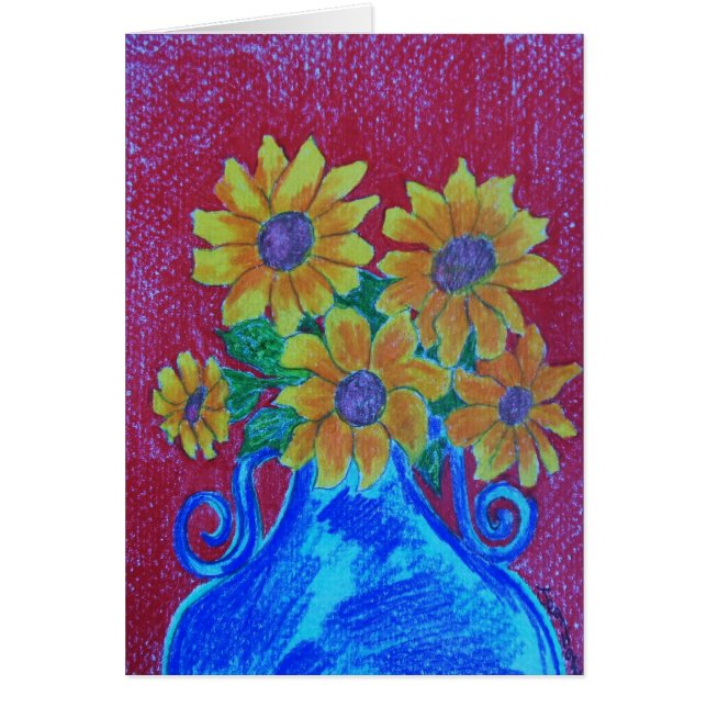 Cartão Flores da fé (Frente)