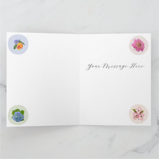 Cartão Flores da Nova Inglaterra