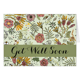 Cartão Flores De Abelhas Florais De Aquarelas Modernas El