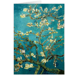 Cartão Flores de Amendoeira de Van Gogh Impressionismo Cl