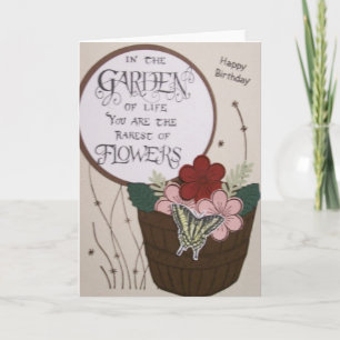 Cartão Flores de Aniversário