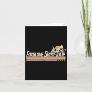 Cartão Flores de Boho Sutis Trem Resiste Camisa Foxglove 