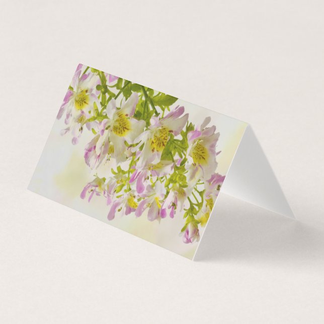 Cartão Flores de Borboleta (Frente)