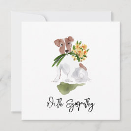 Cartão Flores De Cãozinho SINPATIA, Cão Doce Memorial Pet
