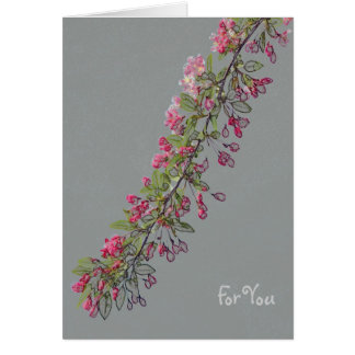 Cartão Flores de Crabapple do Central Park