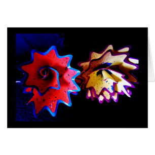 Cartão Flores de Formas de Lápis