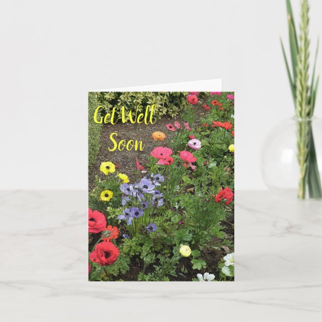 Cartão Flores De Jardim Em Sangue (Frente)