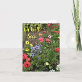 Cartão Flores De Jardim Em Sangue