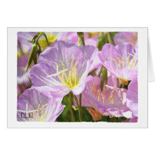 Cartão Flores de lavanda/Arte Floral/Aparência de Aquarel