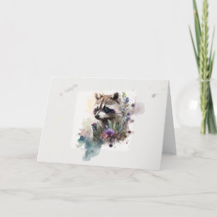 Cartão Flores de Mola de Cuta de Aquarela
