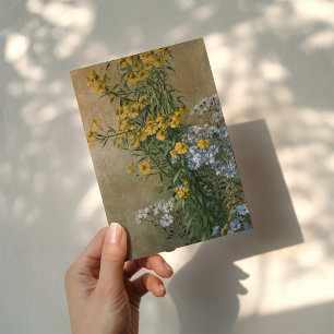 Cartão Flores de outono   Gunnar Gunnarsson Wennerberg