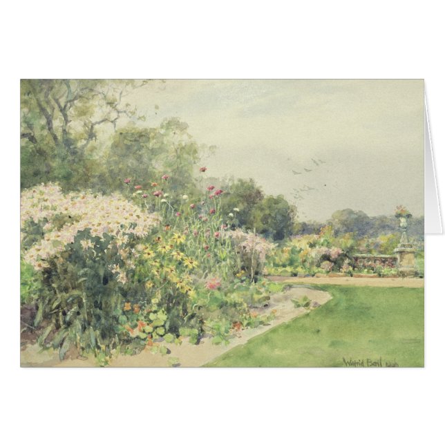 Cartão Flores de outubro (Frente Horizontal)