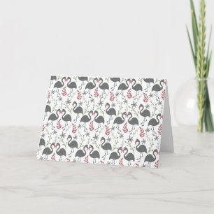 Cartão Flores de padrão sem costura, de flamingo, rosa, f